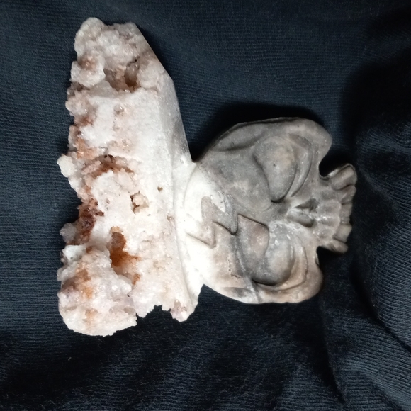GEMSTONE HEALING STONE QUARTZ SKULL 💀 - Picture 3 of 5